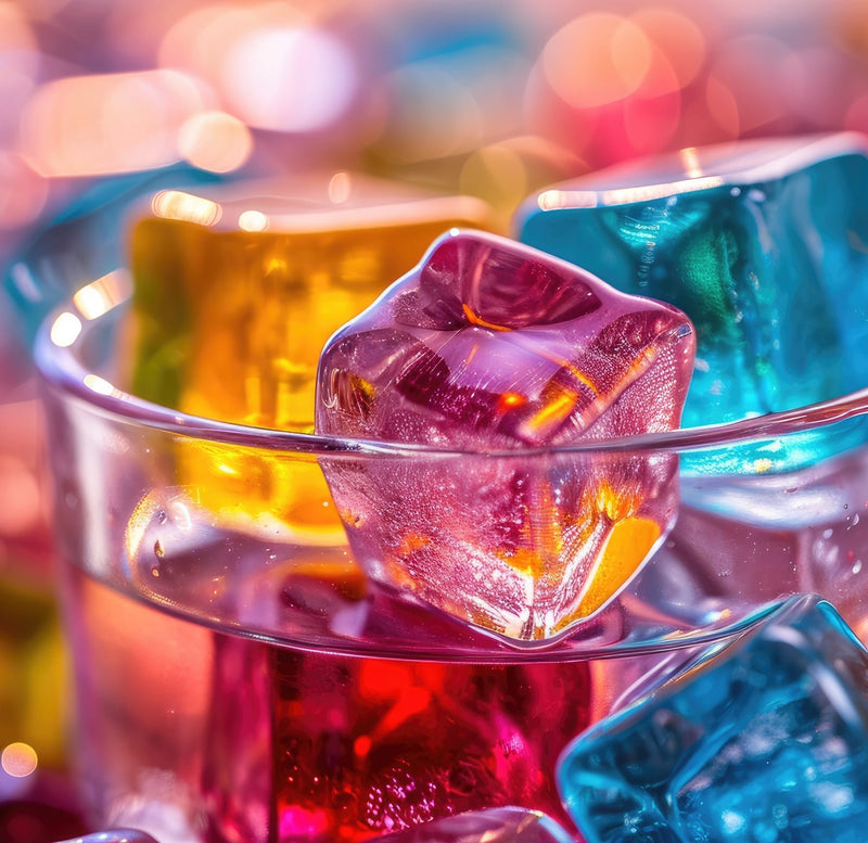 Rainbow Ice Cubes