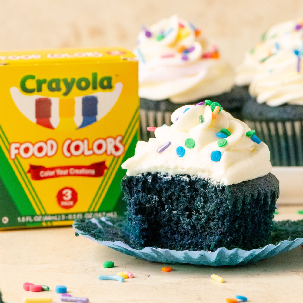 Crayola Blue Velvet Cupcakes