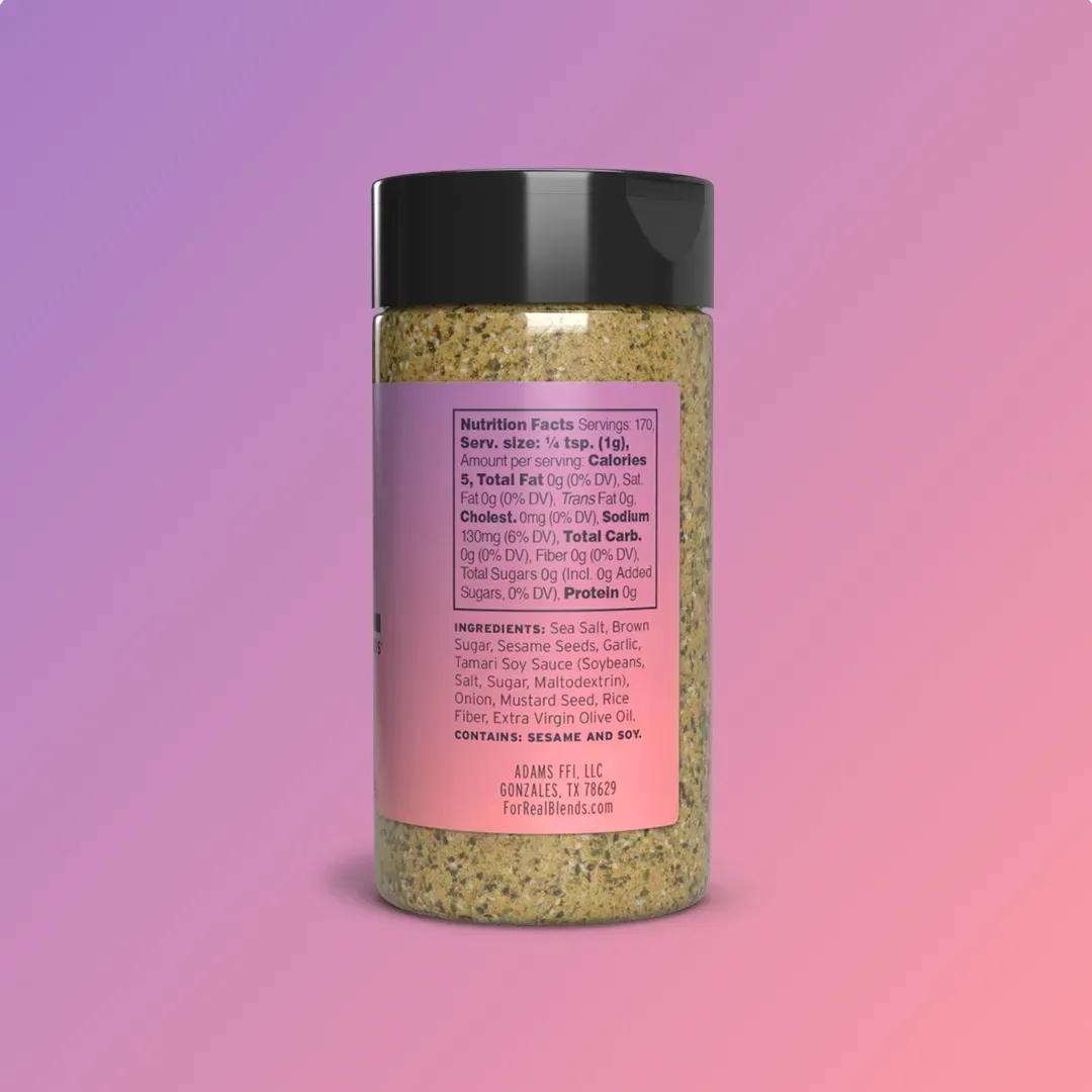 FOR REAL Amazin' Asian NFP Ingredients