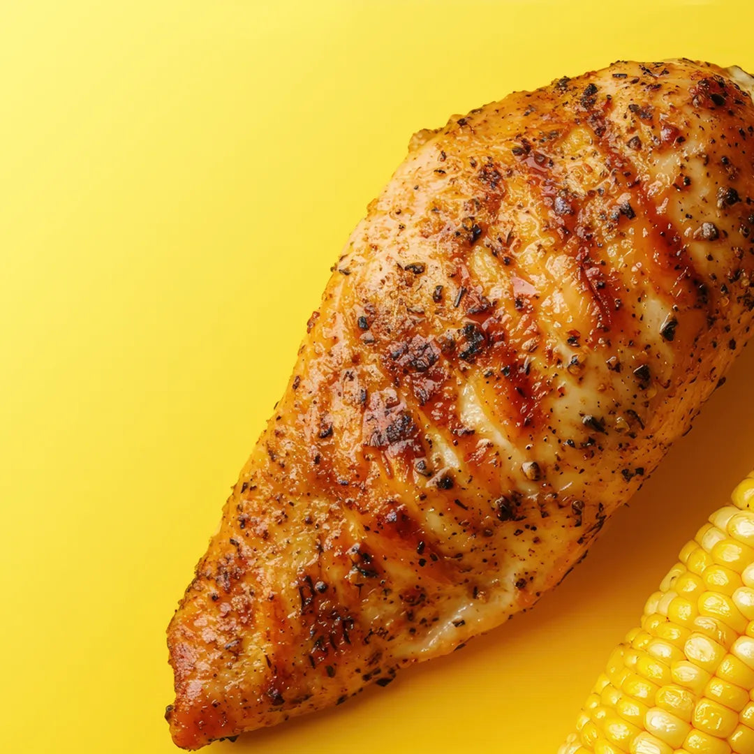Grilled Chicken Breast Corn on the Cob
