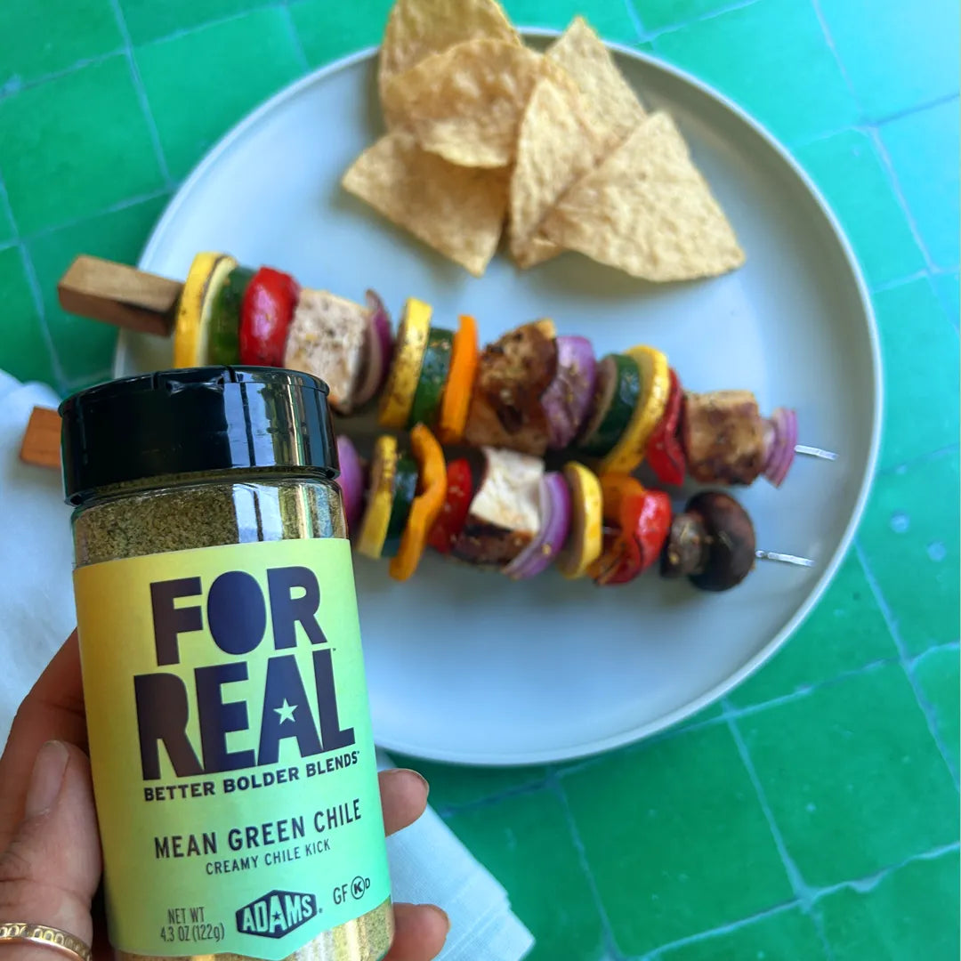 FOR REAL Mean Green Chile Kabobs