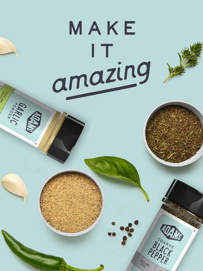 Adams Garlic Powder Adams Coarse Black Pepper
