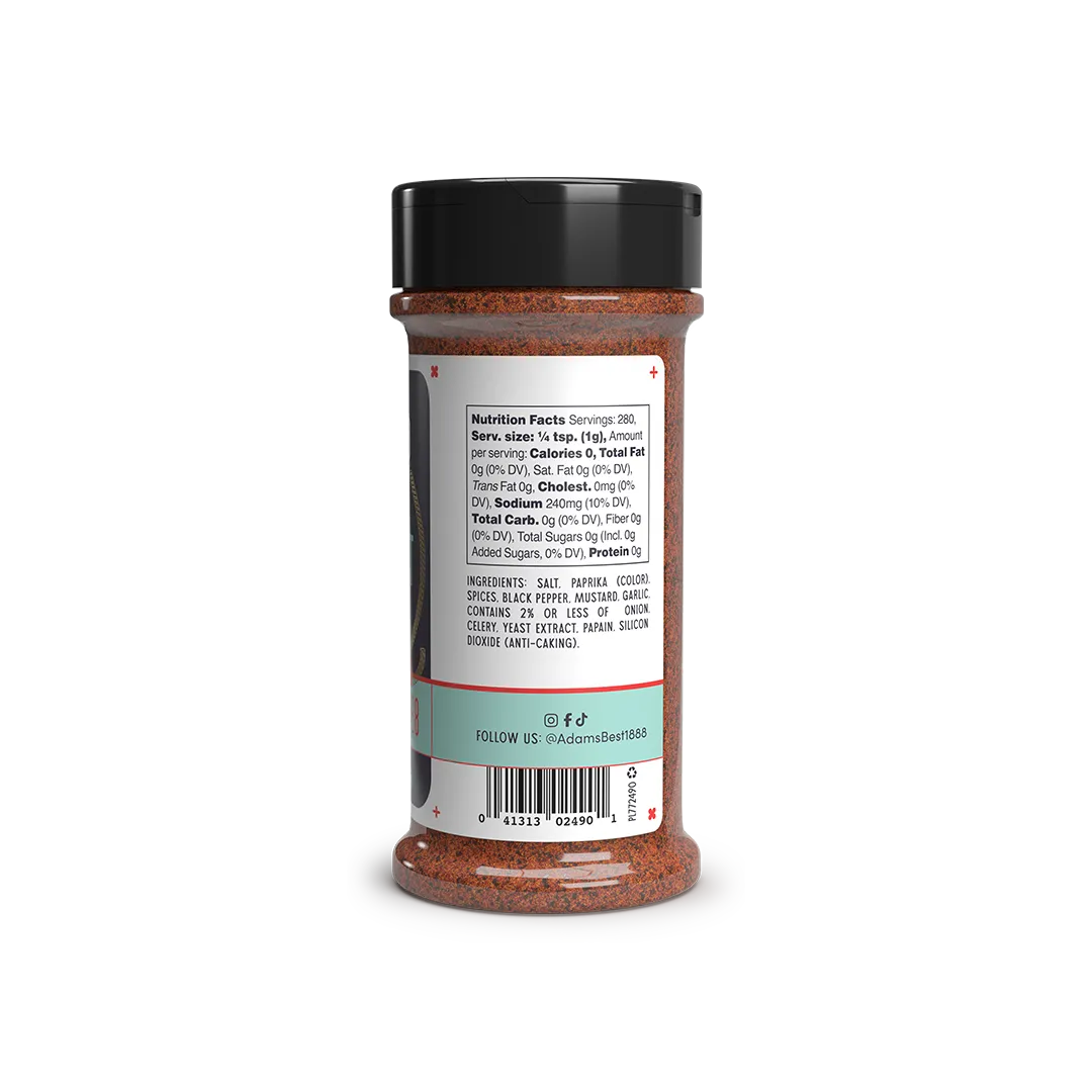 Adams Texas Brisket Rub NFP Ingredients