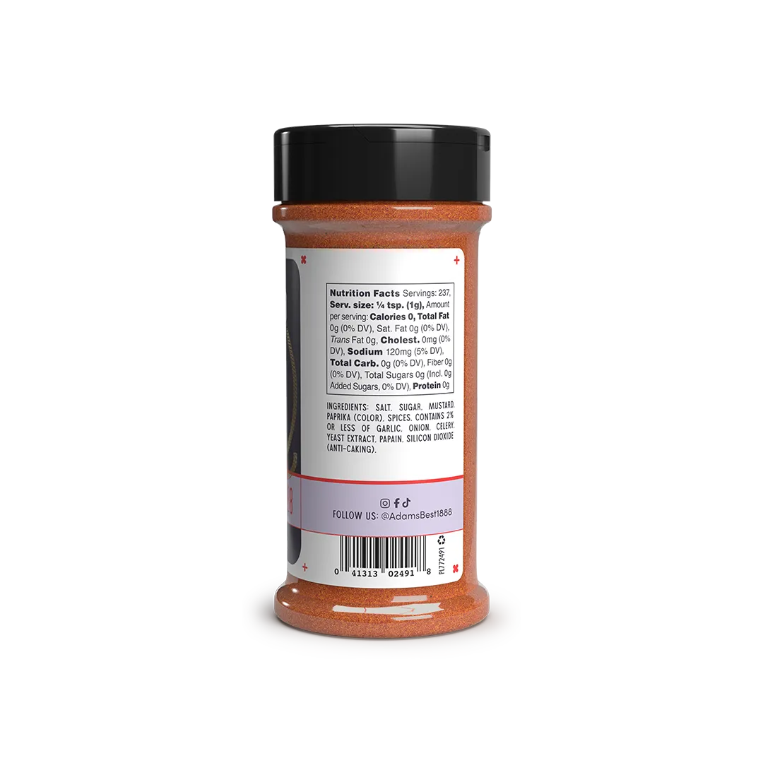 Adams Texas Rib Rub NFP Ingredients