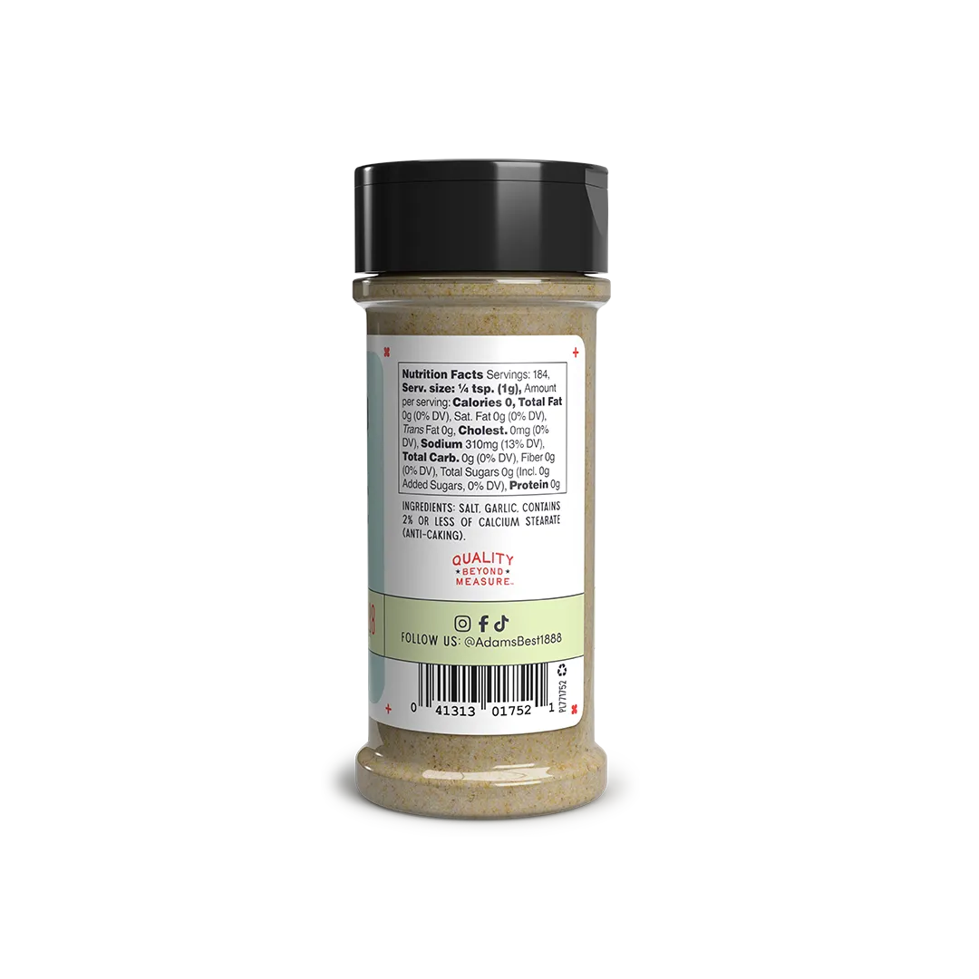 Adams Garlic Salt NFP Ingredients