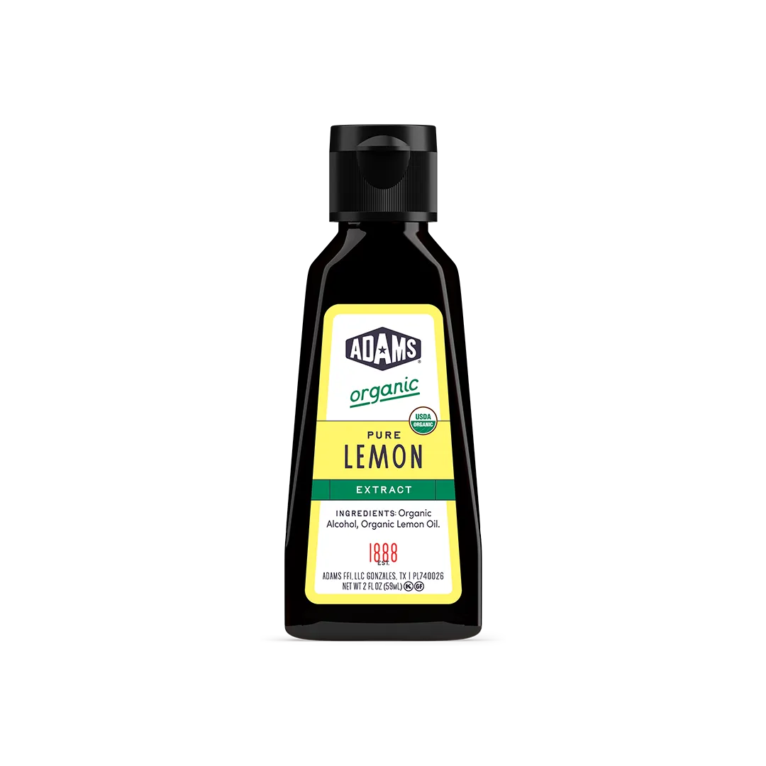 Adams Organic Pure Lemon Extract