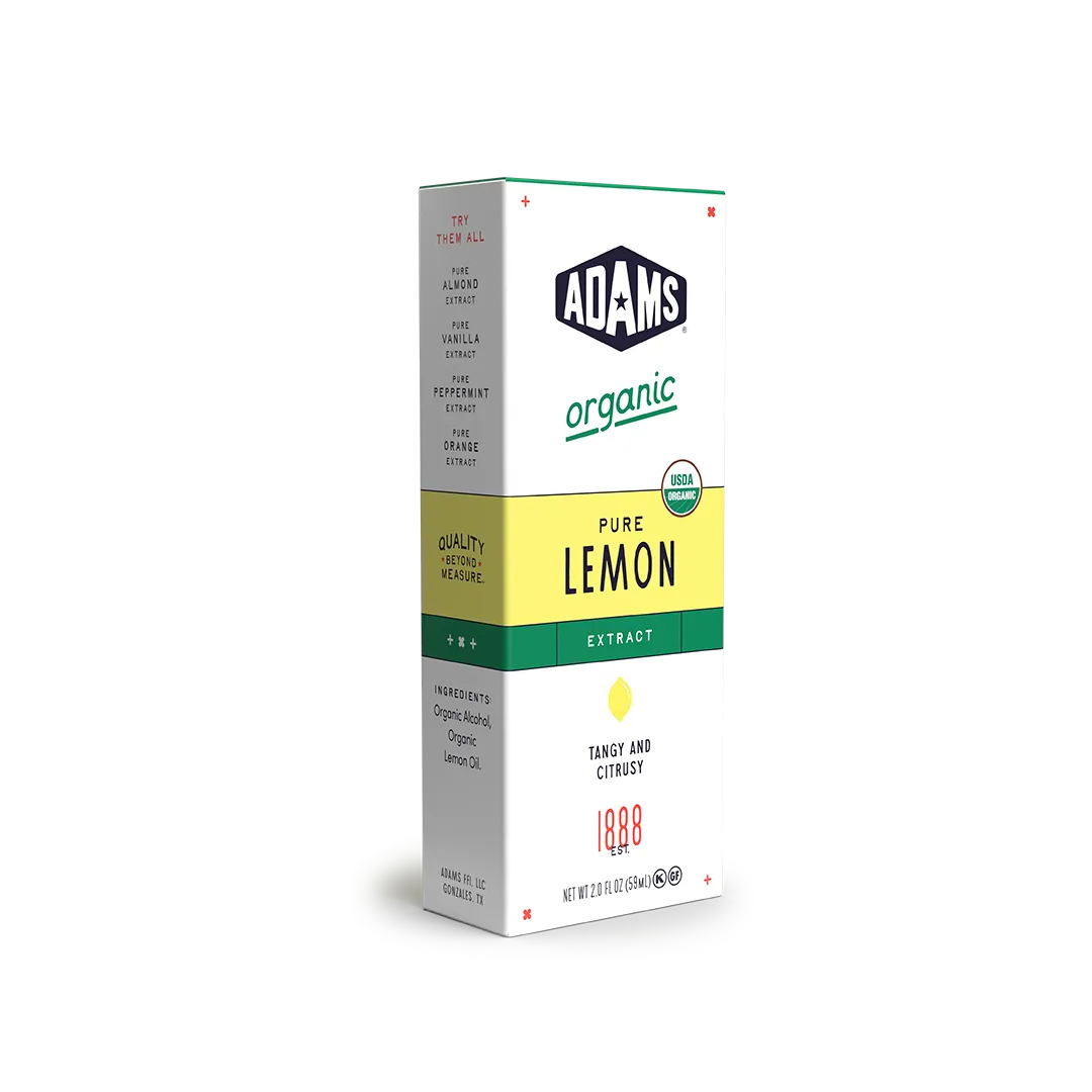 Adams Organic Pure Lemon Extract