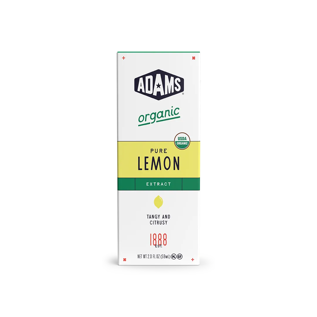 Adams Organic Pure Lemon Extract