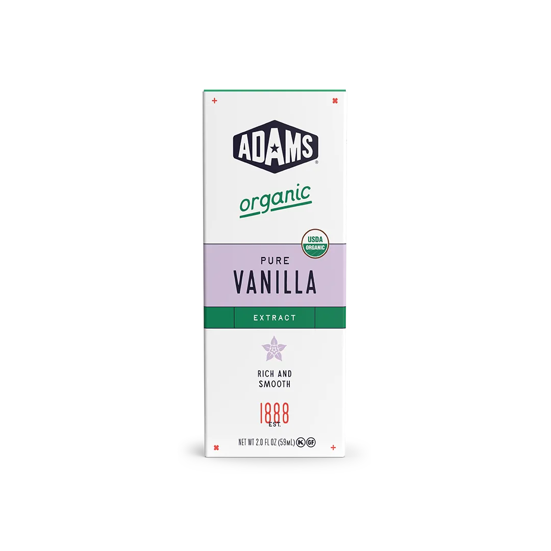 Adams Organic Pure Vanilla Extract